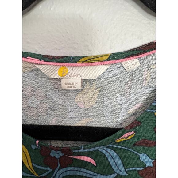 Boden Jersey Floral Long Sleeve Dress - Picture 4 of 6